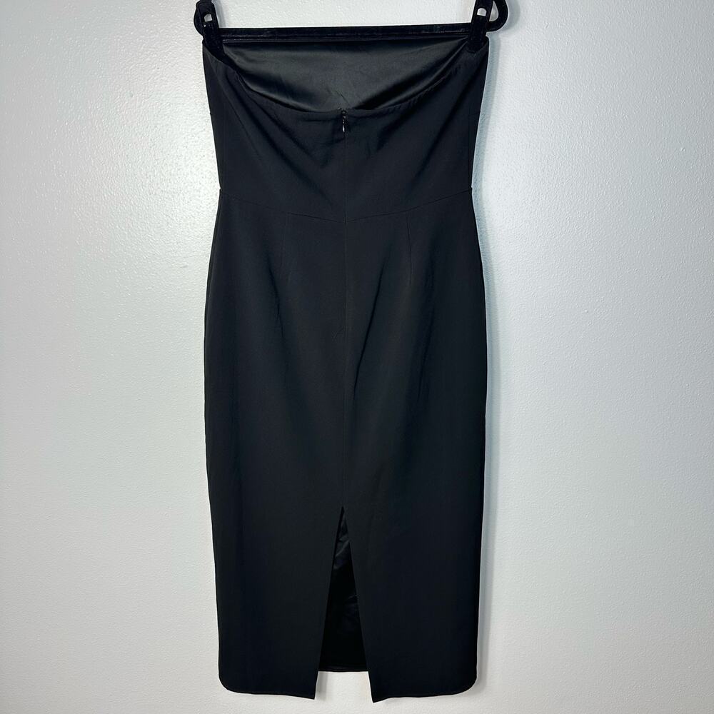 Lovers + Friends REVOLVE Dress Denise Midi Strapless Cutout Party Black M - Picture 3 of 8